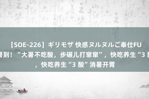 【SOE-226】ギリモザ 快感ヌルヌルご奉仕FUCK Ami 大暑到！“大暑不吃酸，步碾儿打窜窜”，快吃养生“3 酸”消暑开胃