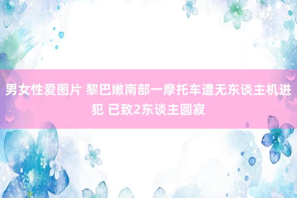 男女性爱图片 黎巴嫩南部一摩托车遭无东谈主机进犯 已致2东谈主圆寂