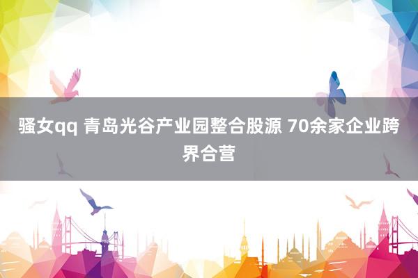 骚女qq 青岛光谷产业园整合股源 70余家企业跨界合营